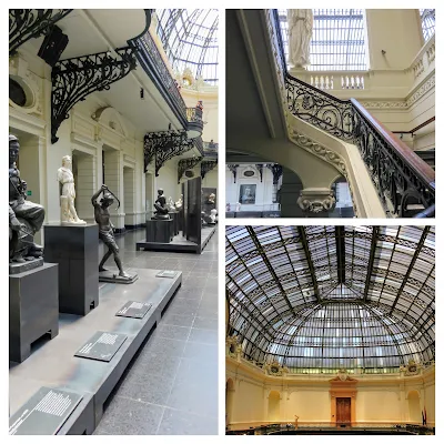 Why visit Santiago: Collage of artwork and architecture at the Museum of Belle Artes in Santiago Chile