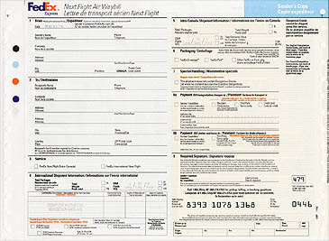 Fedex Air Waybill Download - Invoice Template