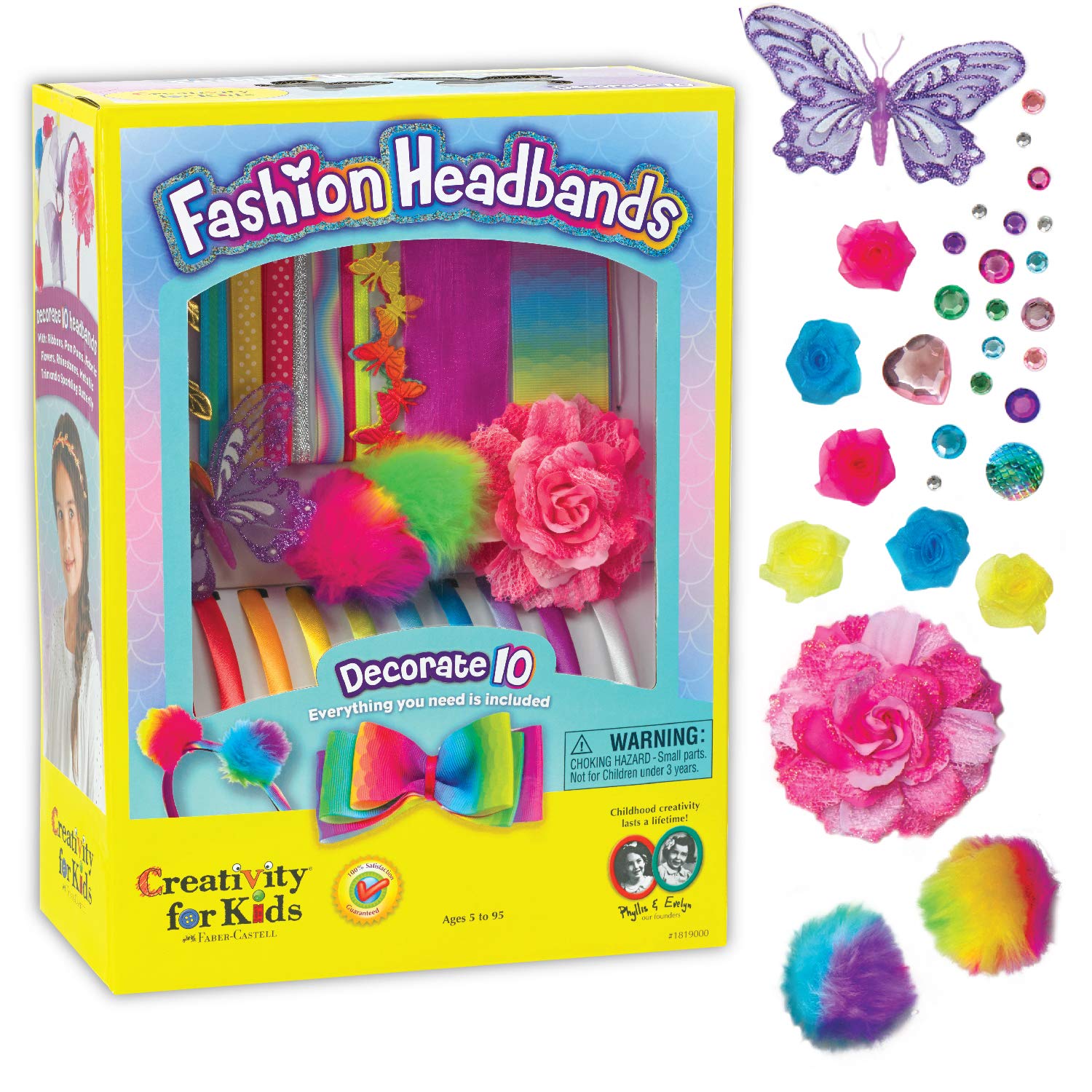 Saome Flower Button Vase Crafts Kit for Girl Kids DIY Toy Gifts