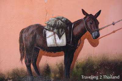 Street Art in Mae Salong, North Thailand Motorbike Riding in Thailand