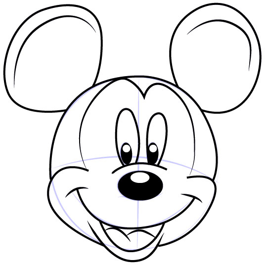 Cara Mudah Sketsa atau Menggambar Wajah Mickey Mouse dari Mickey Mouse  Clubhouse - Cengkircom