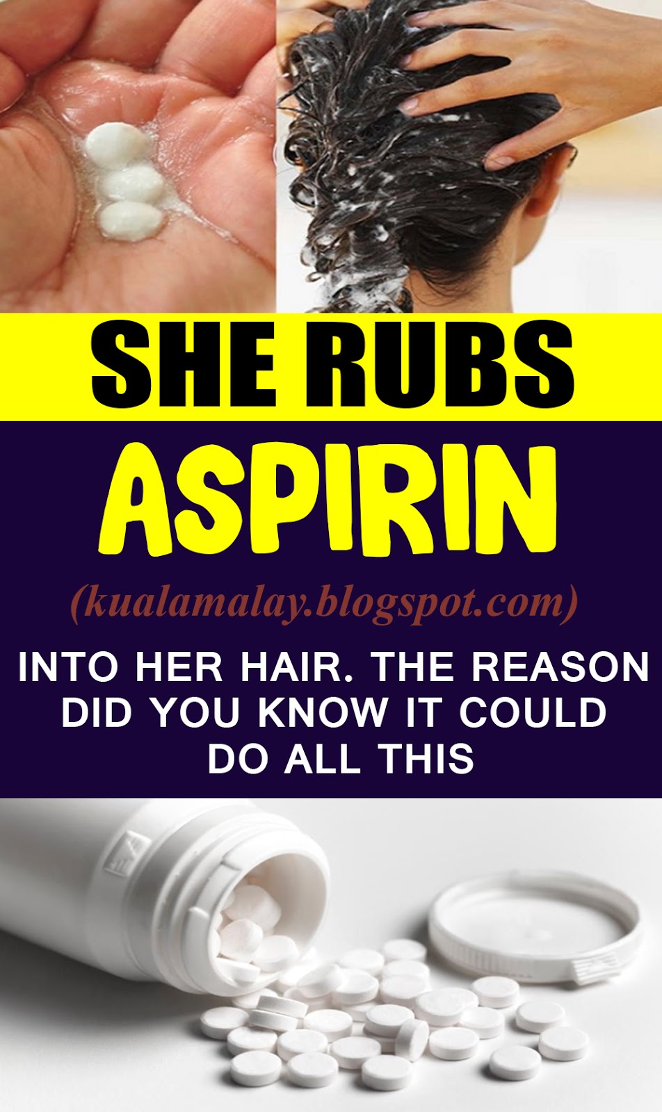 She Rubs Aspirin Into Her Hair. When You Find Out Why You Will Immediately Do The Same!