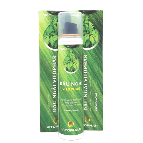 Dầu ngải Vitophar 100ml, dùng hỗ trợ trị liệu phục hồi chức năng