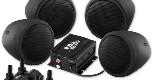 Boss Audio Systems 1000 Watt Bluetooth 3" Black Speaker Kit