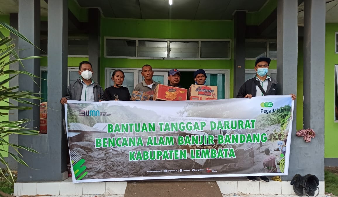 Pegadaian Salurkan Bantuan bagi Korban Terdampak Banjir di NTB dan NTT