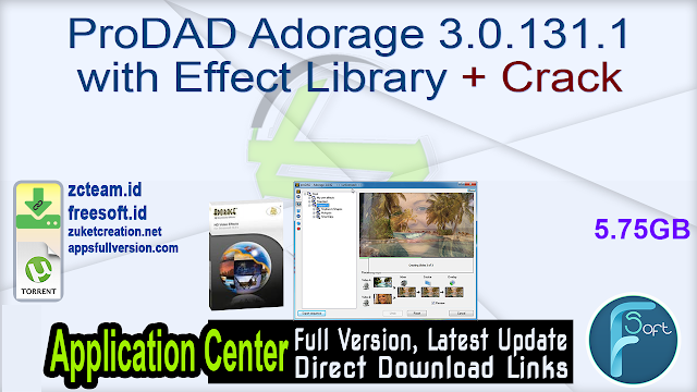 ProDAD Adorage 3.0.131.1 with Effect Library + Crack_ ZcTeam.id