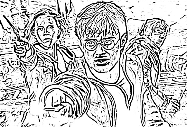 The Holiday Site: Coloring Pages of Harry Potter Free and Downloadable