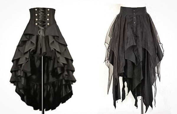 Готическая юбка Готический стиль в одежде. Создаем базовый гардероб