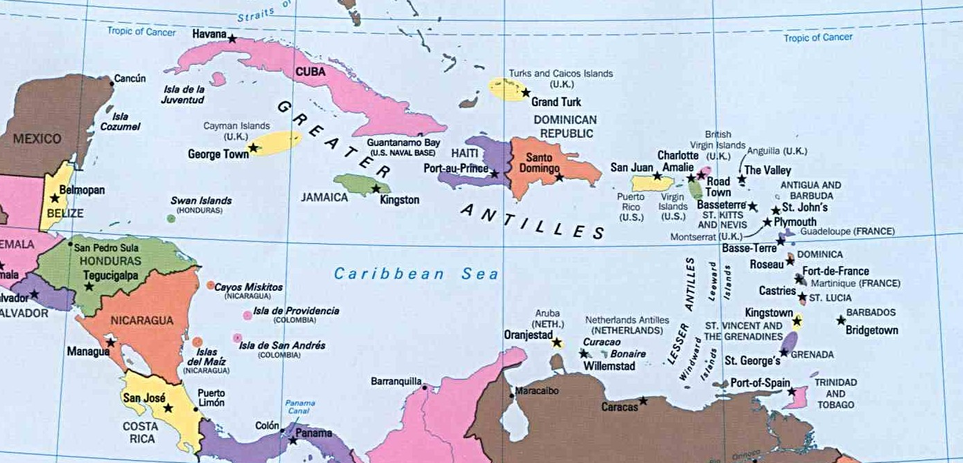 Доминикана на карте мира