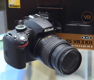 Jual Kamera Nikon D3200 Lensa Kit VR2 Fullset Malang
