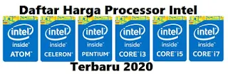 Daftar Harga Processor Intel Terbaru 2020