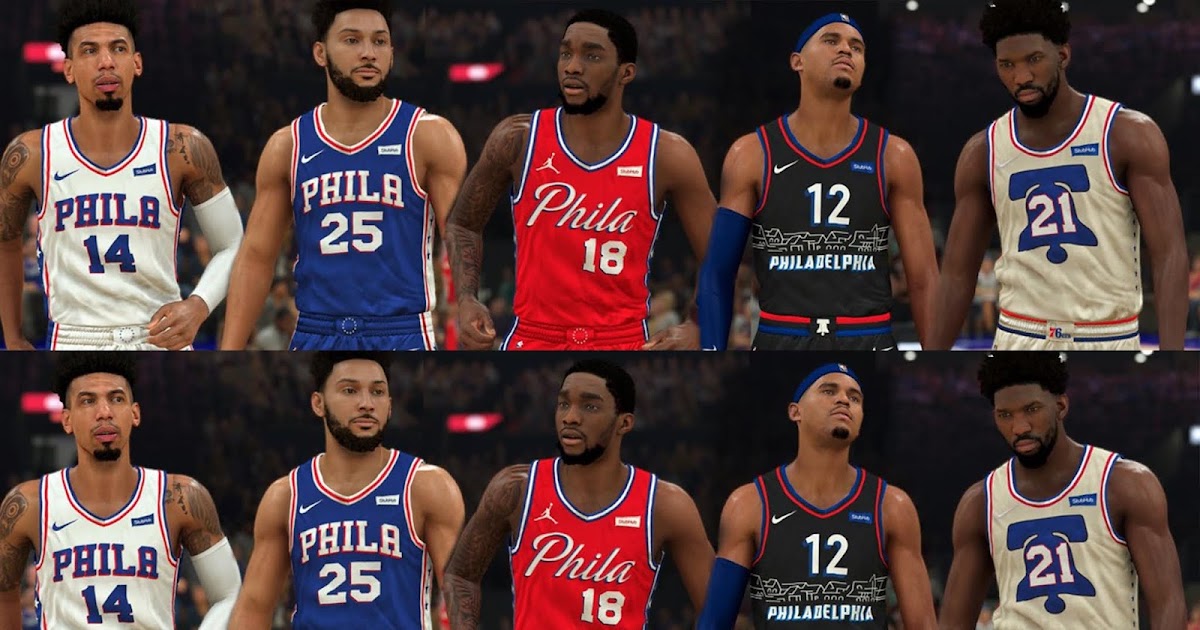NBA 2K21 Philadelphia 76ers Jersey Pack by Pinoy21