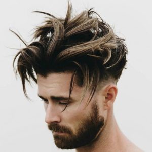 اجمل  ستايلات لحيه لسنة 2017 Long-messy-quiff-with-undercuts-300x300