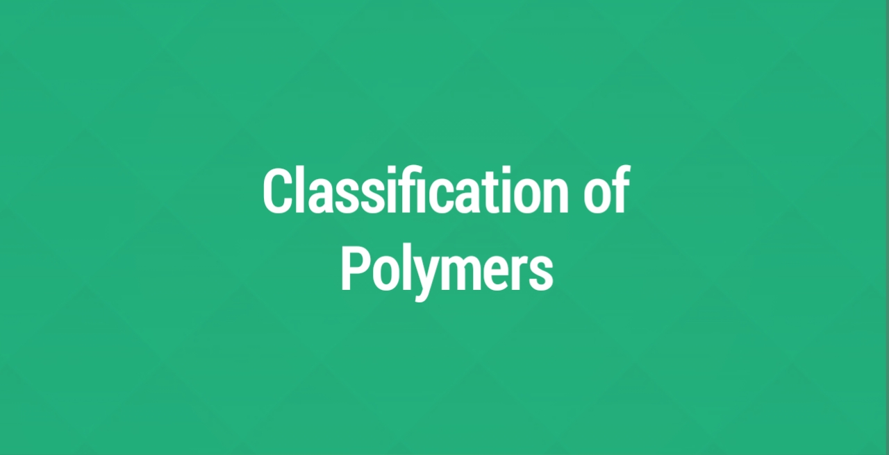 Classification of Polymers used in Drug Delivery System NDDS