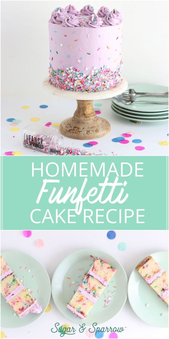 Rainbow Funfetti Cake Recipe Good Eat