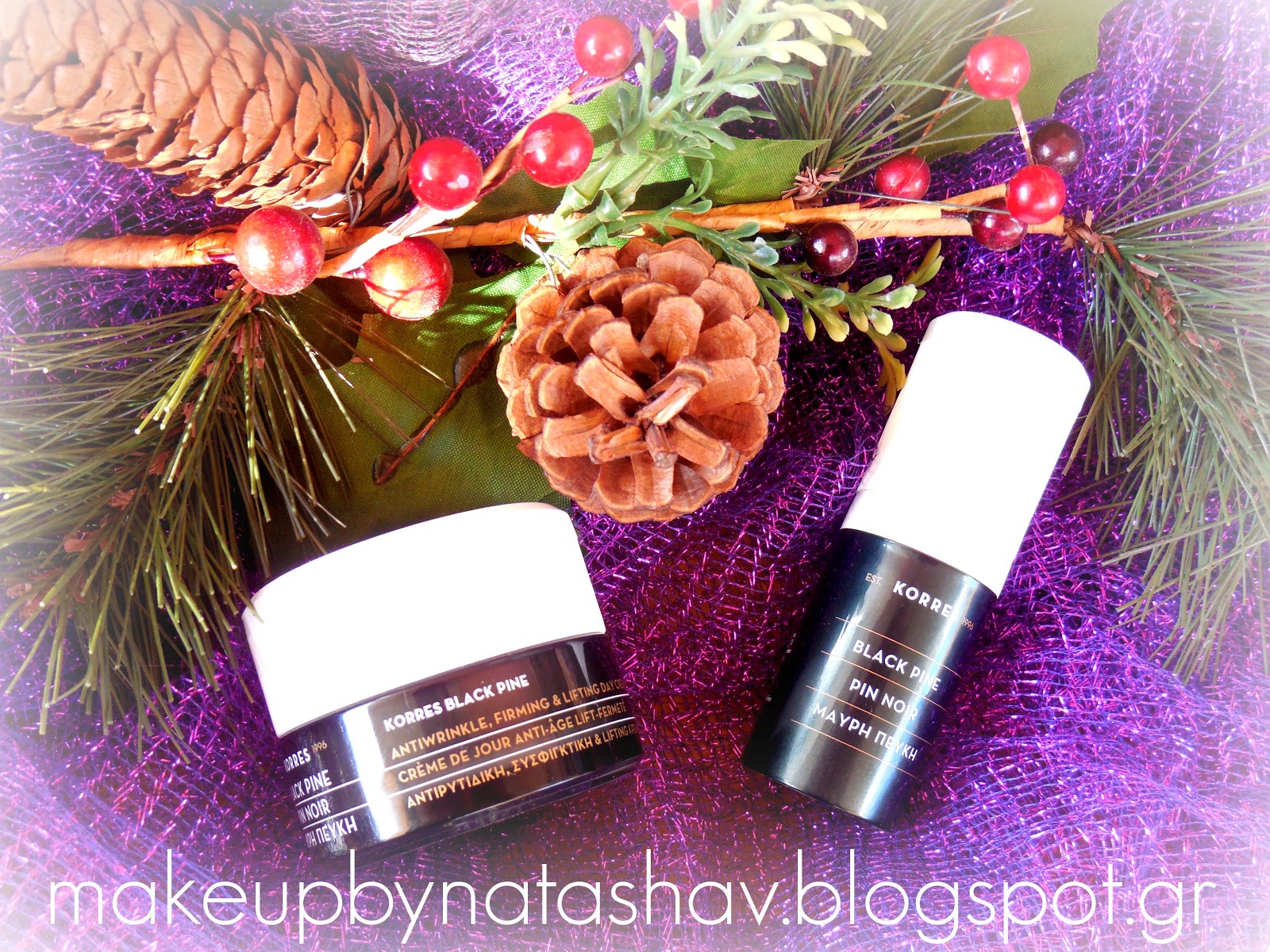 Korres Black pine Antiwrinkle, Firming and Lifting day cream gift set