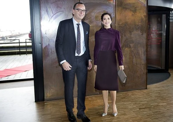 Crown Princess Mary attended a reception held by TUBA at Royal Danish Playhouse. Vivancia Private. Gianvito