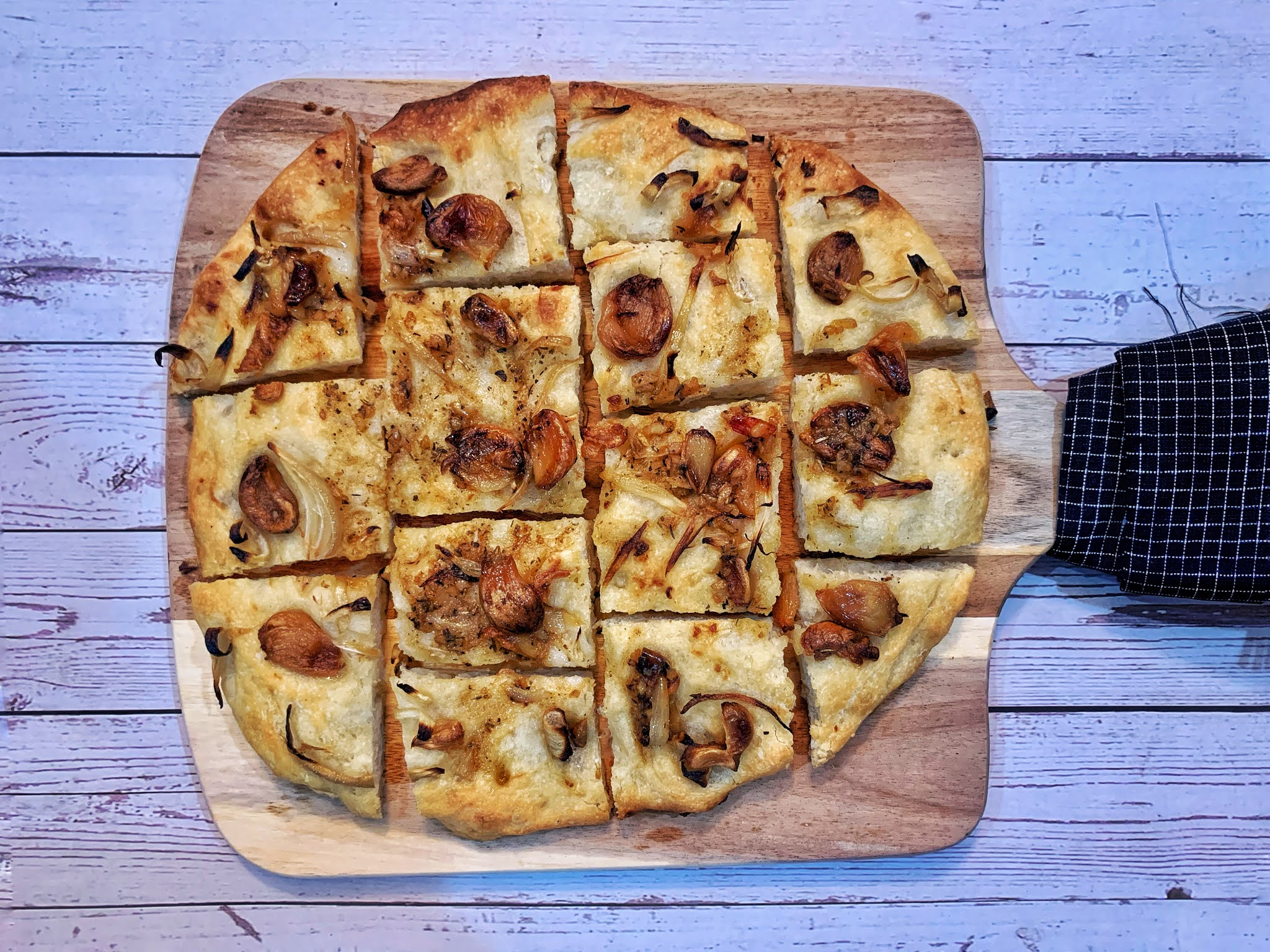 Garlic and Onion Focaccia Recipe Chik's Crib