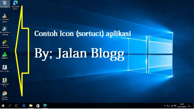 Cara Menampilkan Icon Aplikasi Shortcut Tersembunyi Di Perangkat Komputer Laptop Windows 7