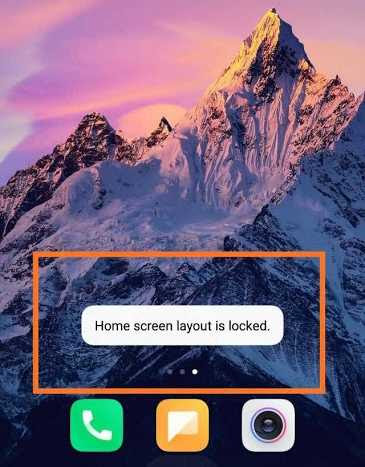 can't move items home screen layout is locked fix