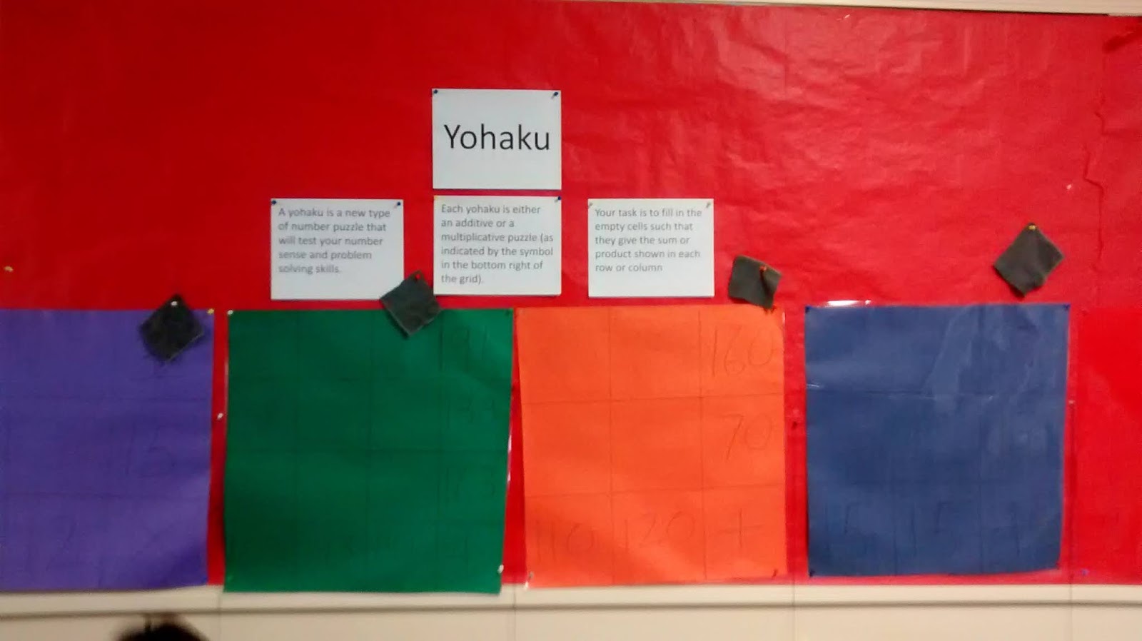 The Elementary Math Maniac: Giant Yohaku!