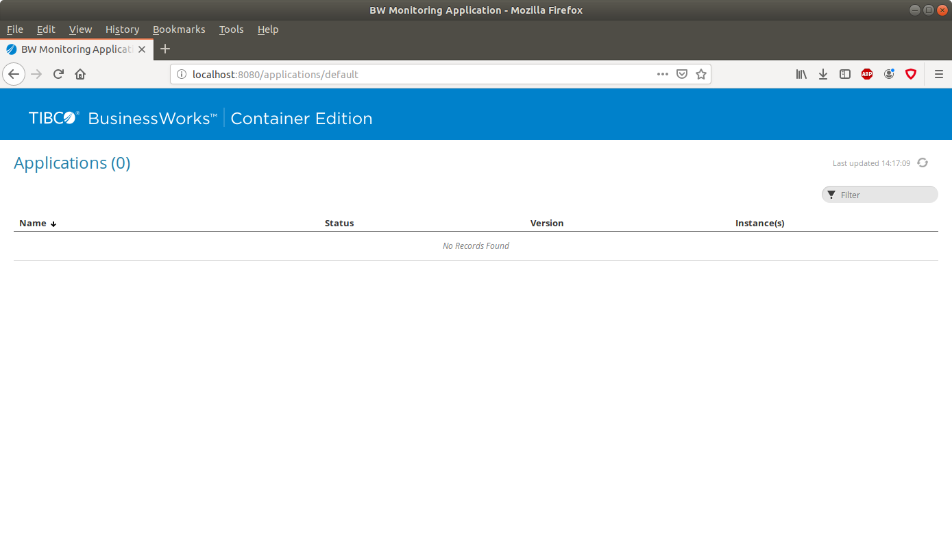 Holocron TIBCO BWCE Monitor instalación