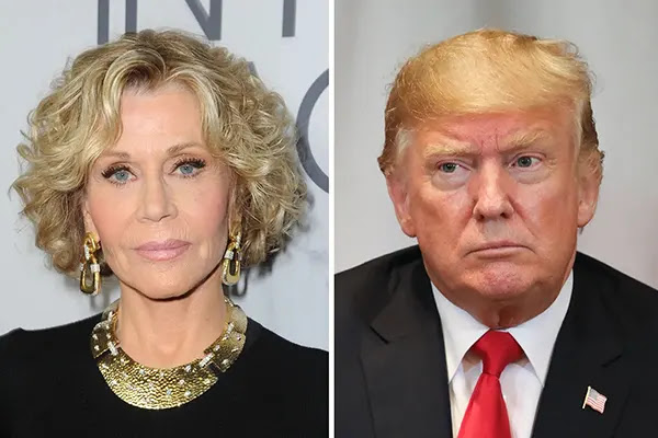 Jane Fonda and Donald Trump