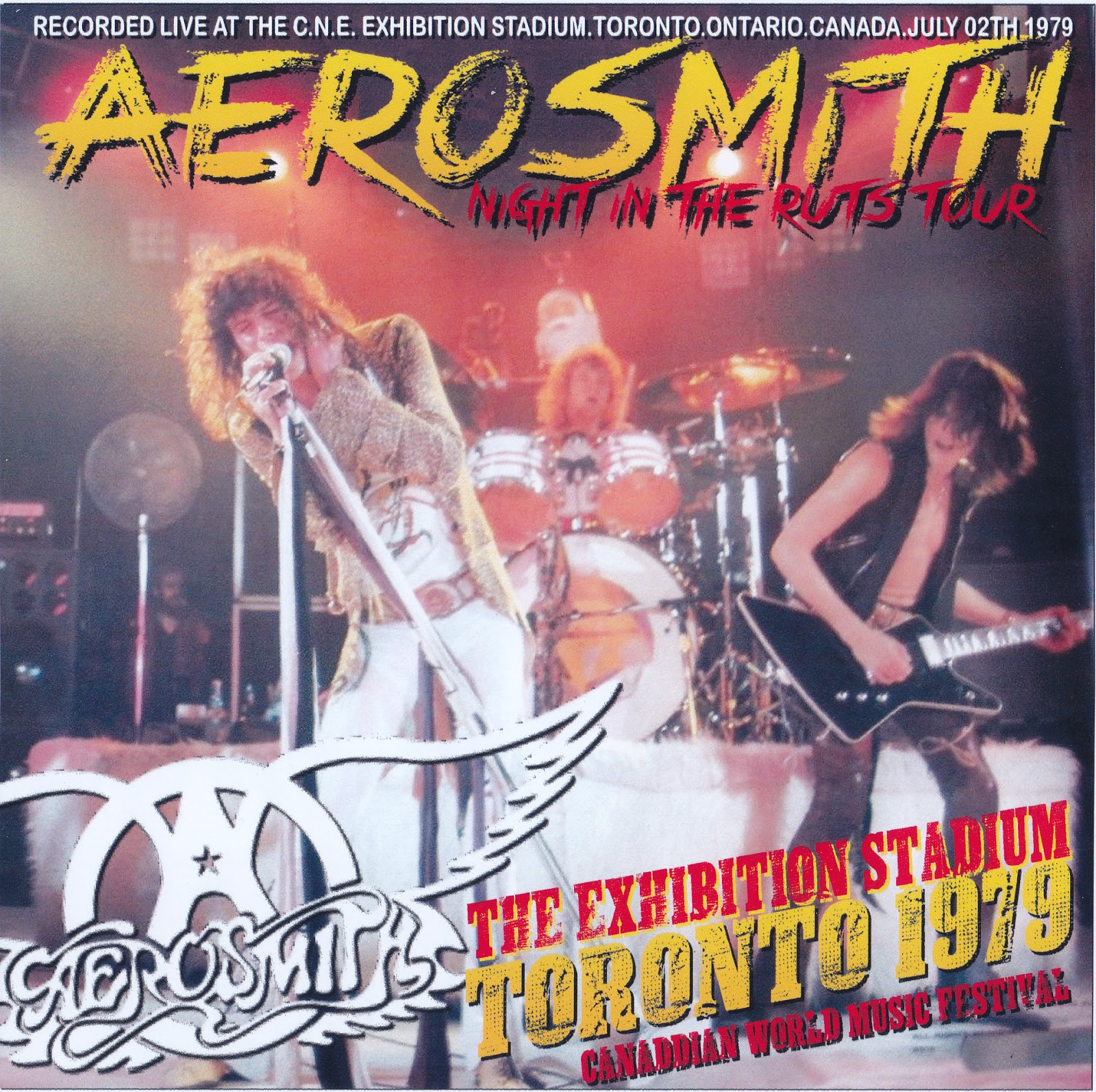AEROSMITH BOOTLEGS COVER ARTS CANADDIAN WORLD MUSIC FESTIVAL (toronto