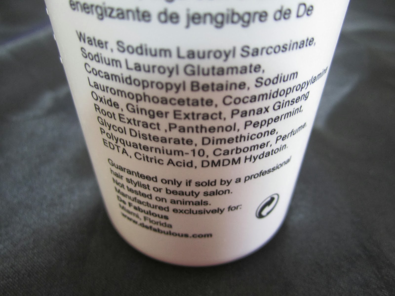 Product Review De Fabulous Ginger Energizing Shampoo