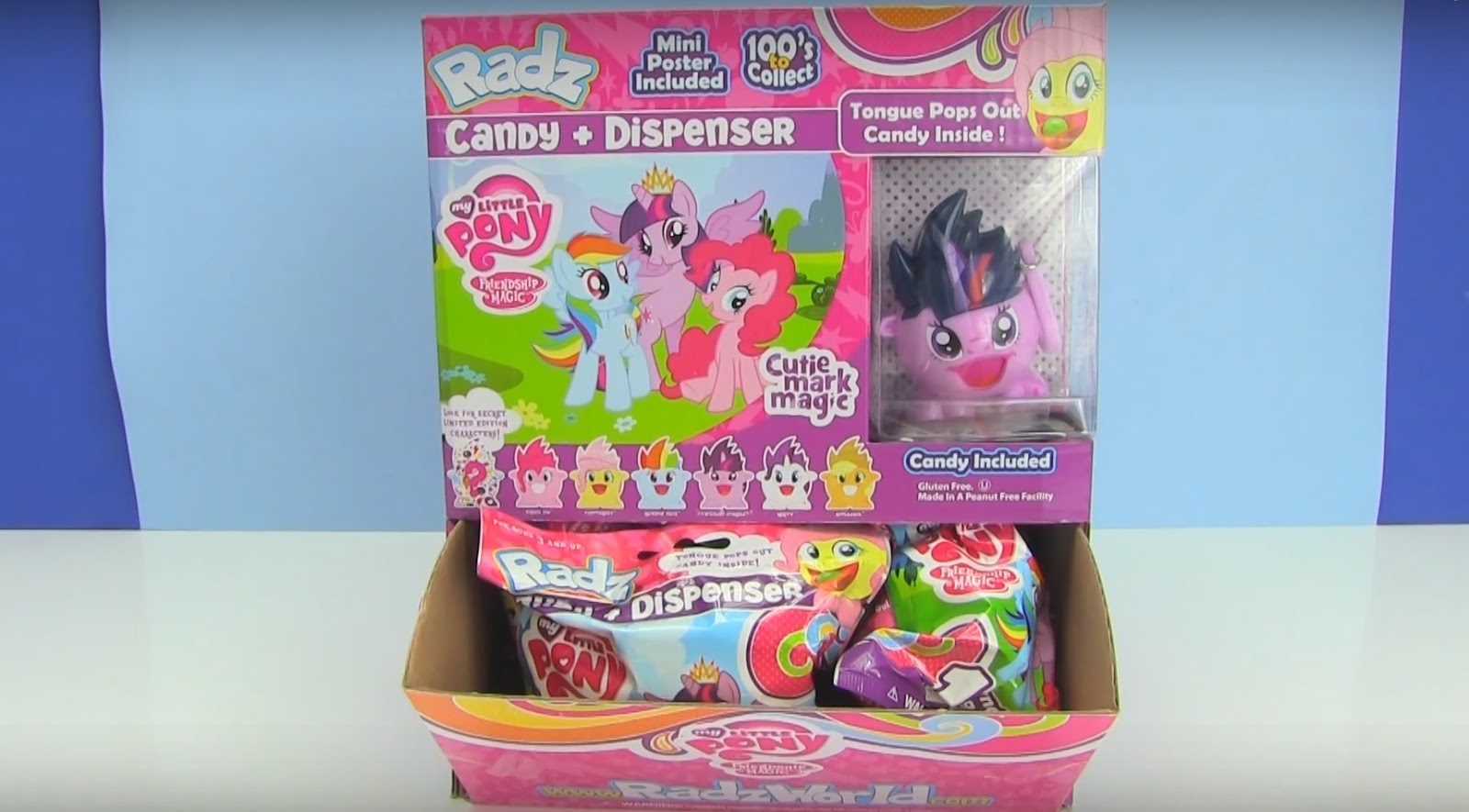 My Little Pony Rads Cubez Candy Dispenser With 10 Bonus Refills Figure Varies 
