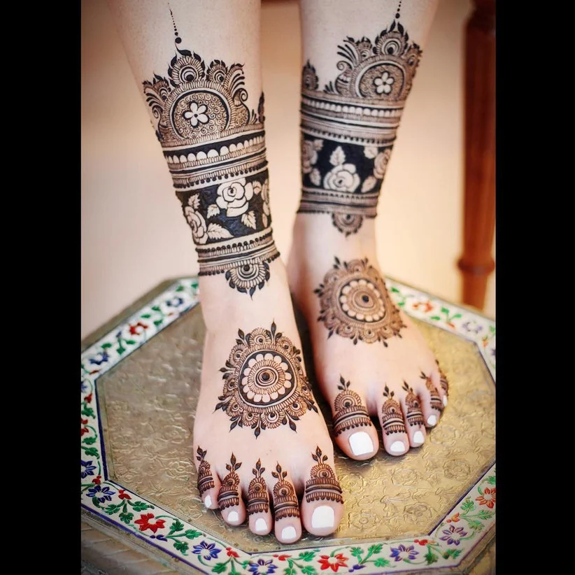 New Mehndi Designs – Beautiful Foot Mehndi Designs # a1