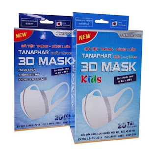 khẩu trang 3D MASK người lớn và 3d mask kids lọc bụi kháng khuẩn Nhật Bản