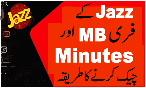 Check jazz free mb and minutes code