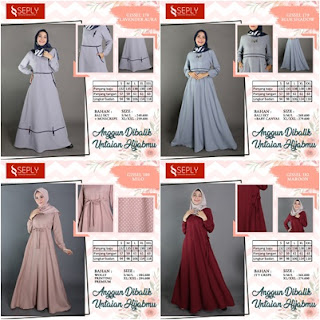 Koleksi Baju Muslim Modern Terbaru SEPLY Fashion GISSEL 178 - 183