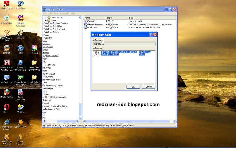 Windows XP Activation Key ! BLOG REDZUANRIDZ