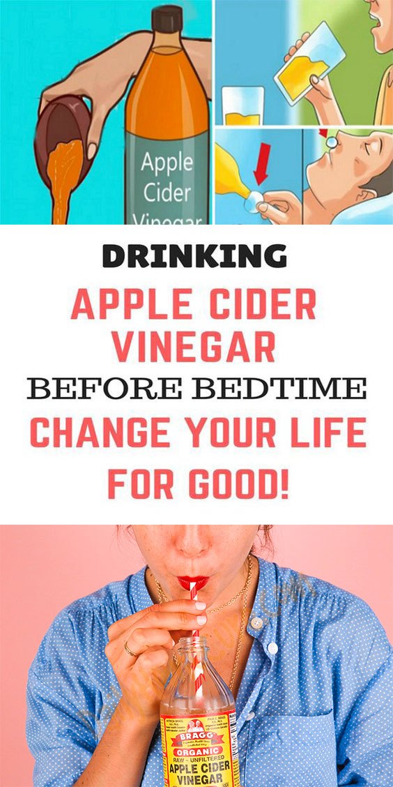 Drinking Apple Cider Vinegar Before Bedtime Will Change Your Life For Good!