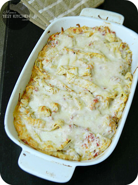 Simple Chicken Tortilla Casserole | www.momstestkitchen.com