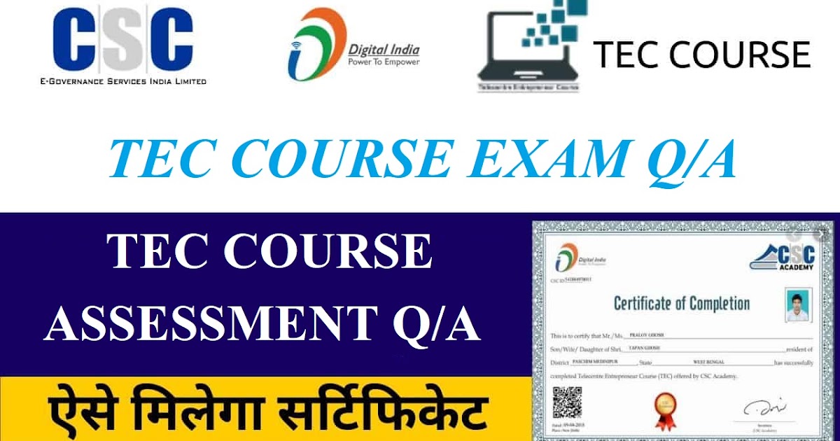CSC TELECENTRE ENTREPRENEUR COURSE (TEC) EXAM QUESTION AND ANSWERS CSC TELECENTRE ENTREPRENEUR COURSE (TEC) EXAM QUESTION AND ANSWERS