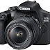  Canon EOS 1500D 24.1MP Digital SLR Camera (Black) with 18-55 and 55-250mm is II Lens, 16GB Card and Carry Case
