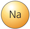sodium atom sodium atom