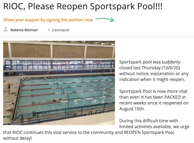 Roosevelt Islander Online Roosevelt Island Sportspark Pool Shut Down
