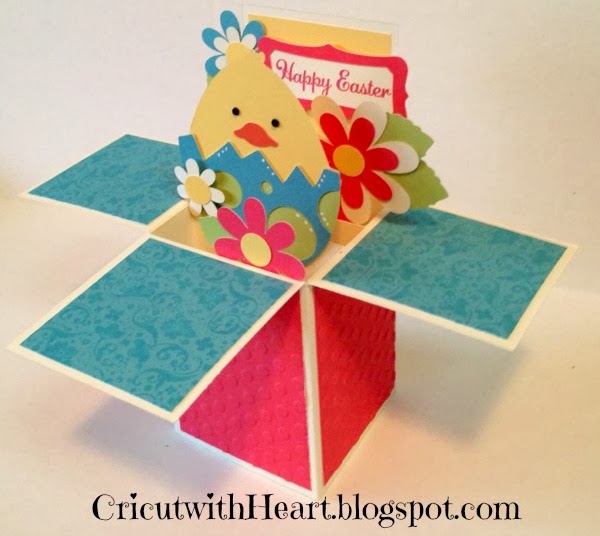 Cricut with Heart: Easter Pop Up Box card