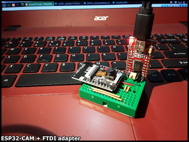 Arduino-er: Program ESP32-CAM using FTDI adapter