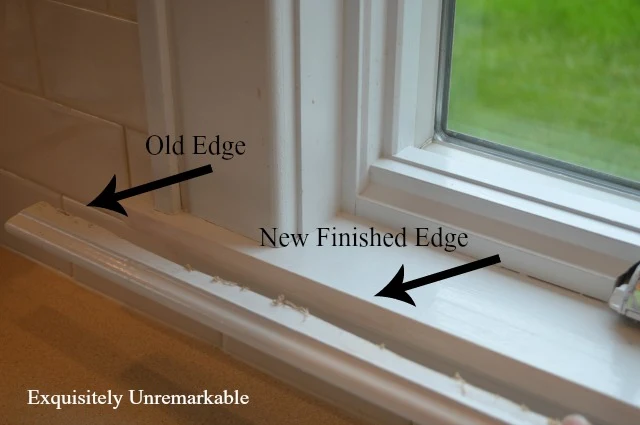 How To Trim The Depth Of The Windowsill