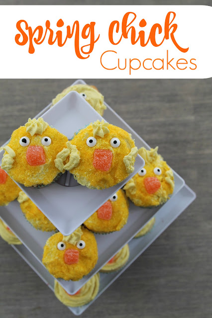 Spring Chick Cupcakes || The Chirping Moms