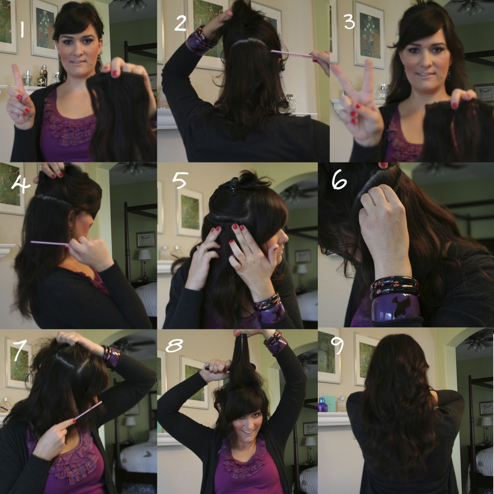 kitsch by kat hair challenge day 4 how to wear clip in hair extensions