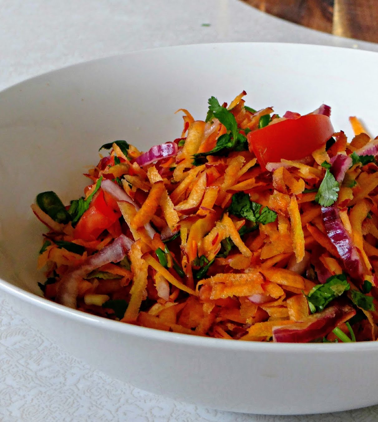 Carrot Tomato Salad Few Minute Wonders