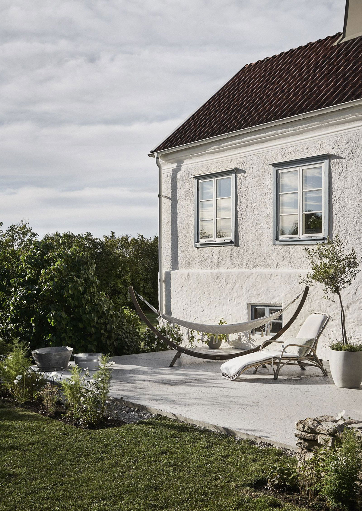 Traditional house with moody interiors on Gotland Island in Sweden