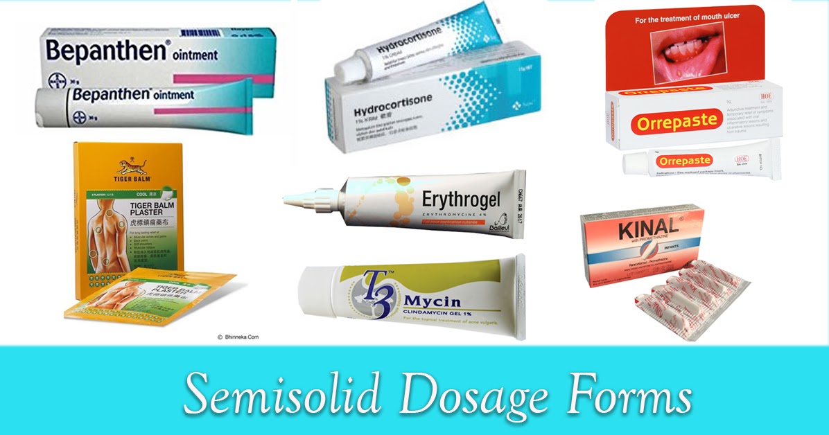 វិទ្យាសាស្ត្រឱសថ Pharmaceutical Sciences Semisolid Dosage Forms