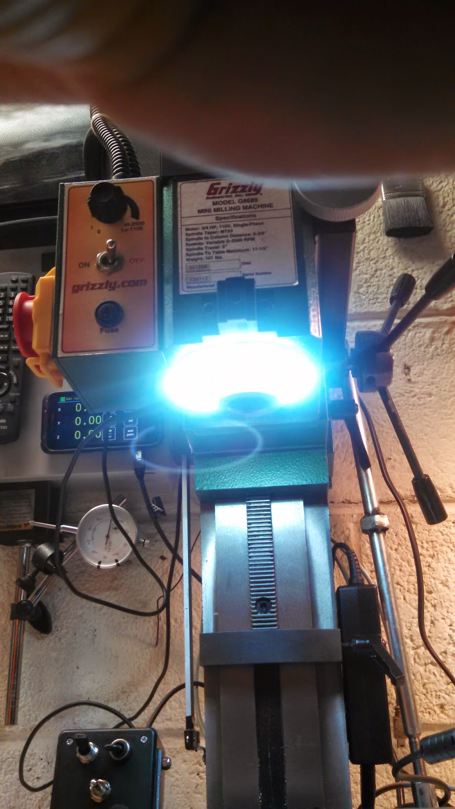 Benchtop Machine Shop Mill Spindle Light